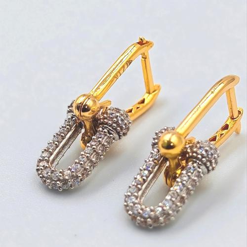 حلق تيفاني عيار 21 - 21K Tiffany Earrings