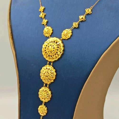 عقد عيار 21 كرسي جابر - 21k Necklace