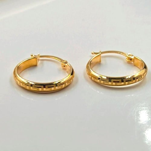 18k Gold Earrings - حلق ذهب عيار18