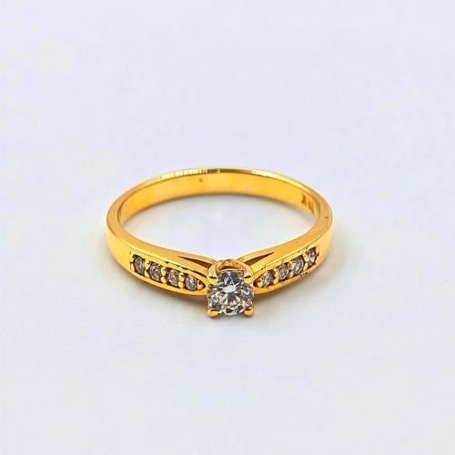 خاتم الماس عيار 18 - 18K Diamond Ring