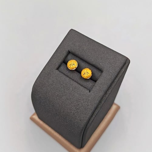 حلق ذهب عيار 21 - 21K Gold Earrings