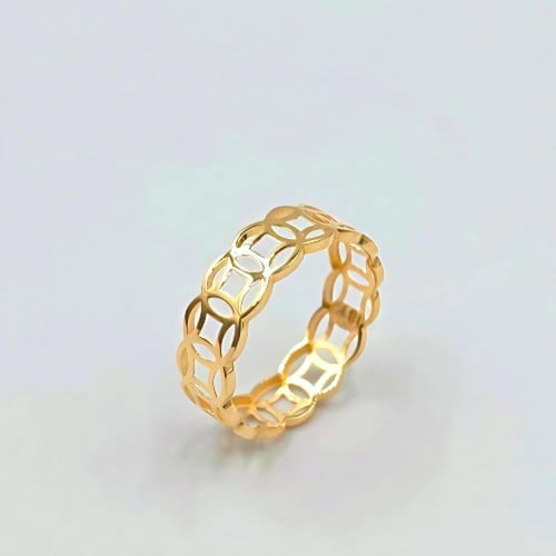 خاتم ذهب عيار - 18K Gold Ring