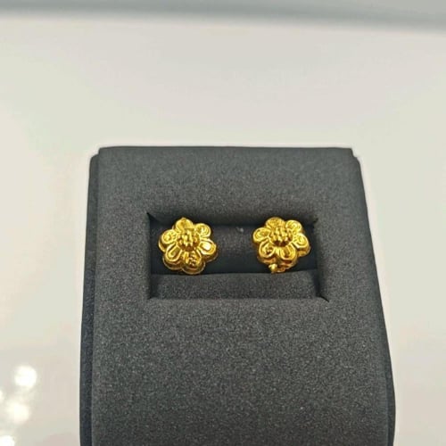 18K Earrings - حلق ذهب عيار 18