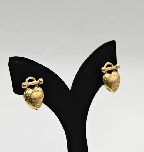 حلق ذهب عيار 18 - 18k Gold Earrings