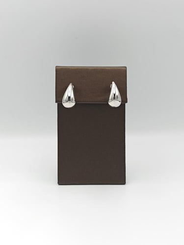 White Gold Earring Drop Shape 18K
