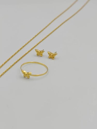 Set 18k Gold - عقد ذهب عيار 18