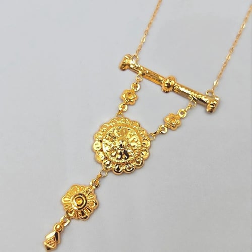 21K Necklace - عقد ذهب كرسي جابر عيار 21