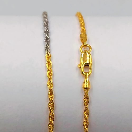 21K Necklace with butterfly pendant