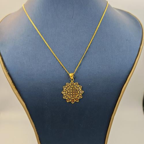 عقد ذهب عيار 21 - Necklace 21k