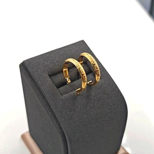 18k Gold Earrings - حلق ذهب عيار18