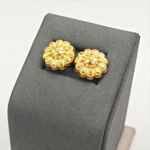 Earring 21k Gold - حلق عيار 21