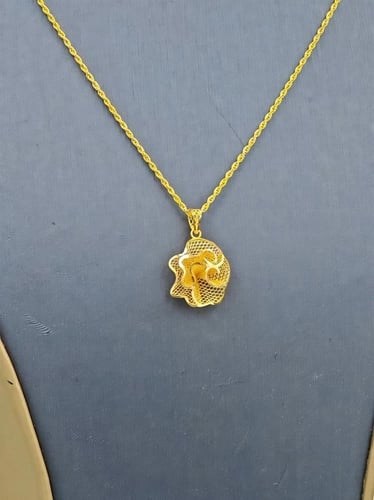 Necklace 21k Gold -عقد وردة ذهب عيار 21