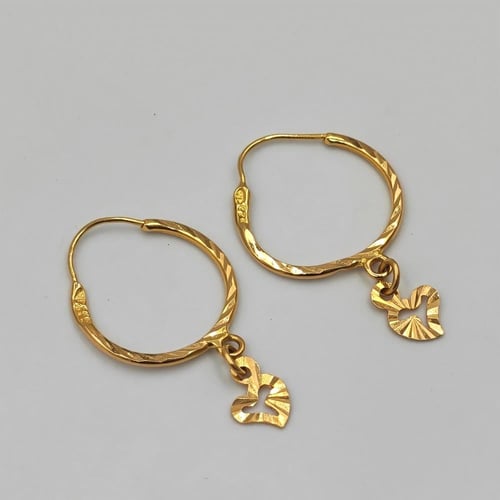 22k Gold Earrings - حلق ذهب عيار 22
