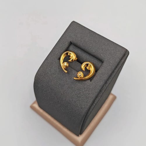 حلق ذهب عيار 21 - 21K Gold Earrings