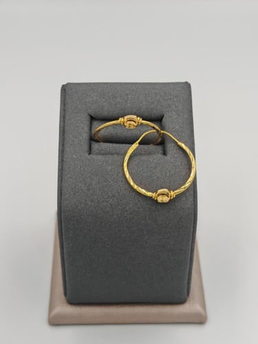 حلق ذهب عيار 22