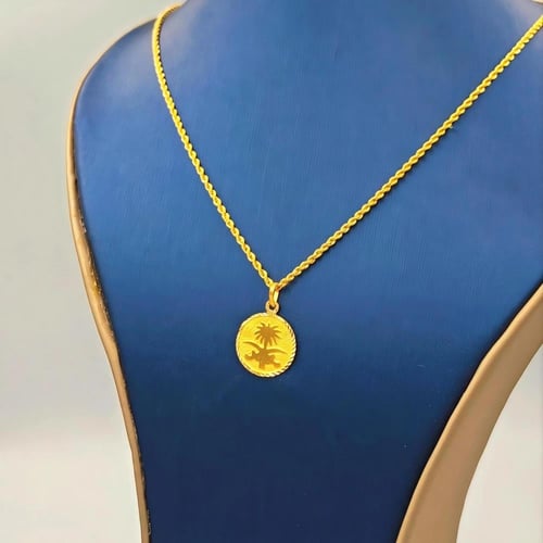 21K Saudi Logo Necklace