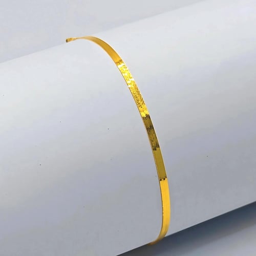 21K Gold Flat Bracelet