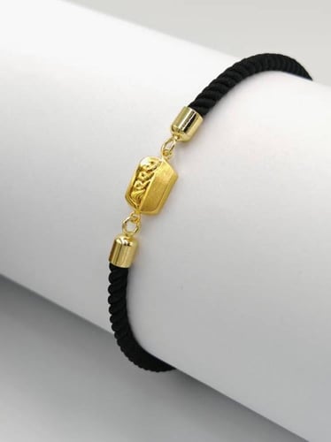 Rope with gold 18k - إسوارة ذهب عيار18 خيط