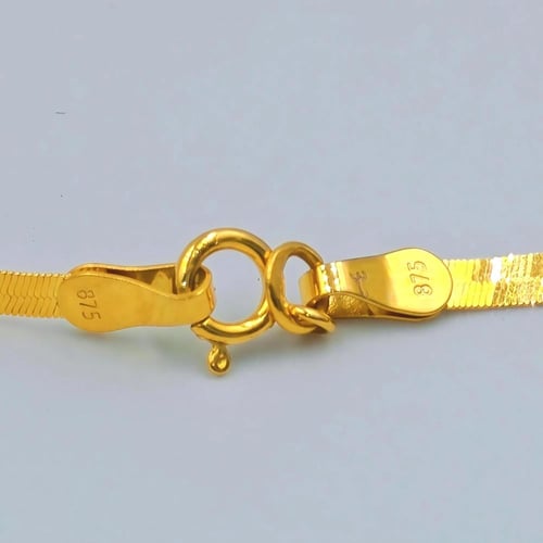 21K Gold Flat Bracelet