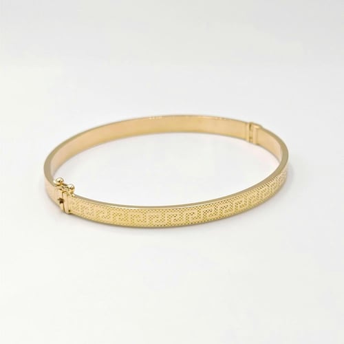 18K Gold Bangle with Versace design