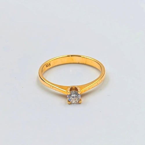 خاتم ألماس ذهب عيار 18 -18K Diamond Ring