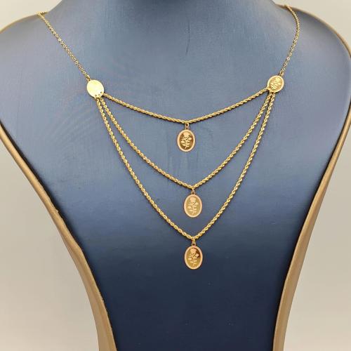 21K Three-layer necklace