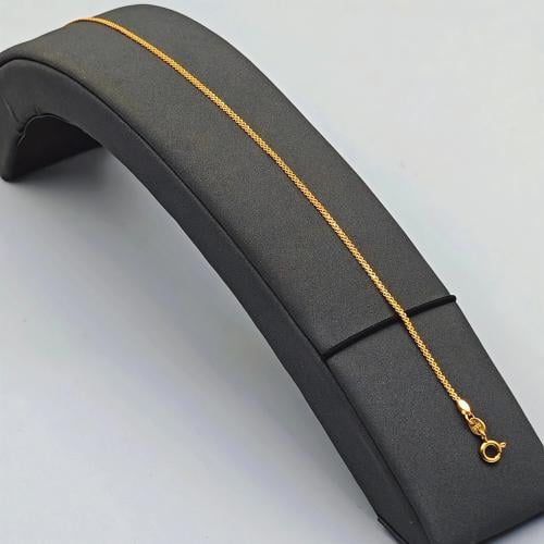 21K Gold Anklet – Flat Design