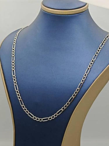 White Gold Necklace 18k - عقد سلسال ذهب ابيض عيار...