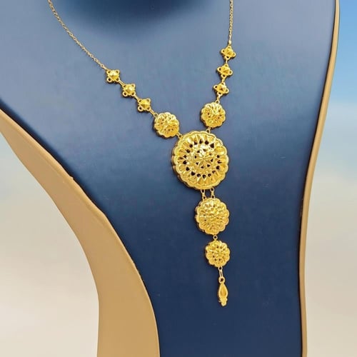 عقد كرسي جابر عيار 21 - 21K Gold Necklace
