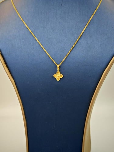 18k Necklace - عقد ذهب عيار 18