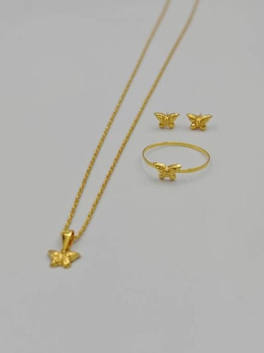 Set 18k Gold - عقد ذهب عيار 18