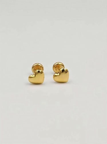 Earring 18K Gold - حلق طبي عيار 18