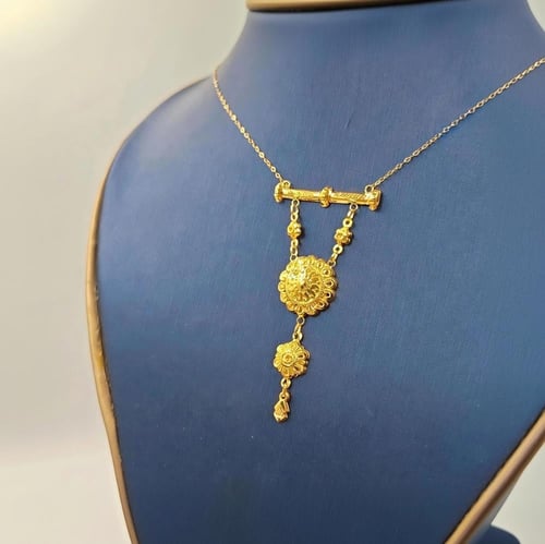21K Necklace - عقد ذهب كرسي جابر عيار 21