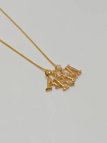 Letters Necklace 21K Gold - عقد حروف عيار 21