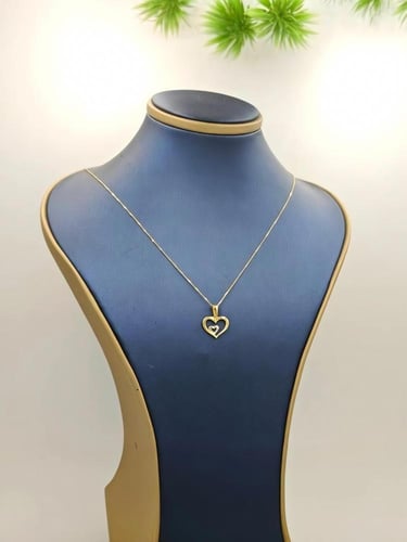 2Hearts Necklace 18k Gold
