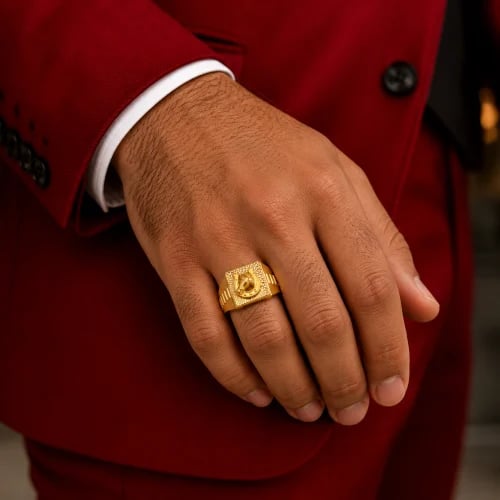 خاتم ذهب عيار - 21K Gold Ring