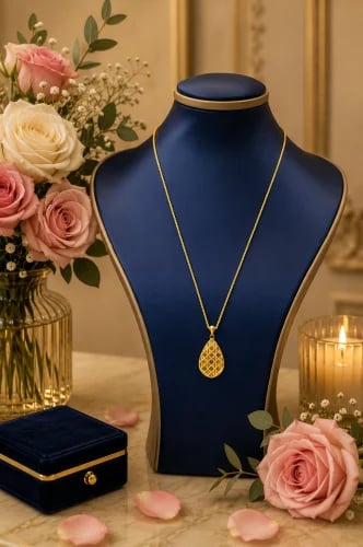 عقد ذهب عيار 21 - 21K Gold Necklace
