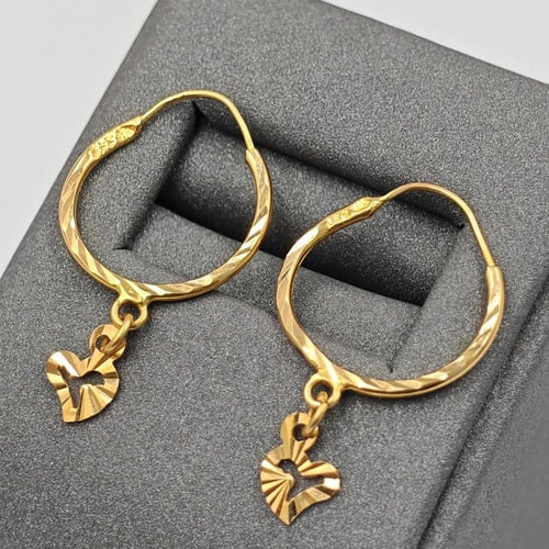 22k Gold Earrings - حلق ذهب عيار 22