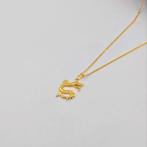 21K Dragon Necklace -