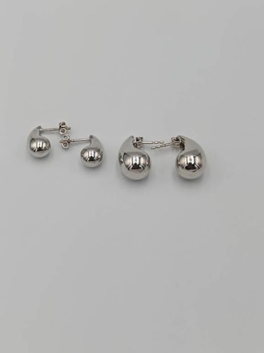 White Gold Earring Drop Shape 18K