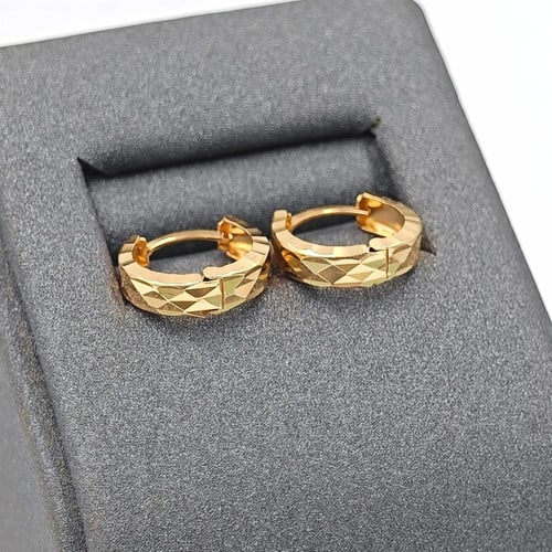 18k Gold Earrings - حلق ذهب عيار 18