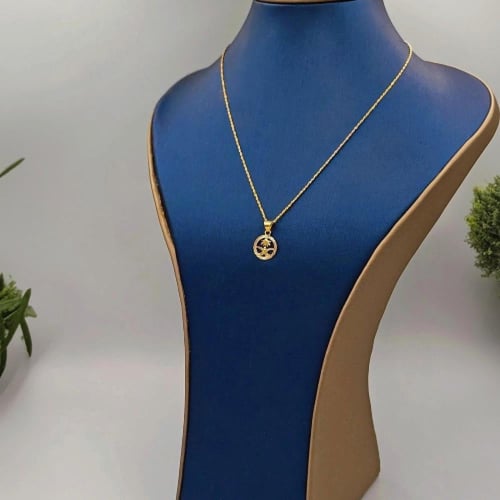 عقد شعار السعودية عيار 18 - Saudi logo Necklace 18...