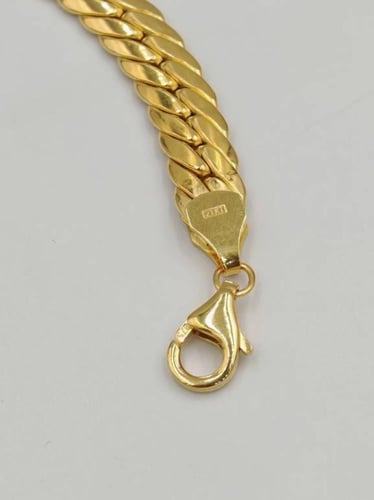 Snake Bracelet 21K Gold - إسوارة ذهب عيار 21