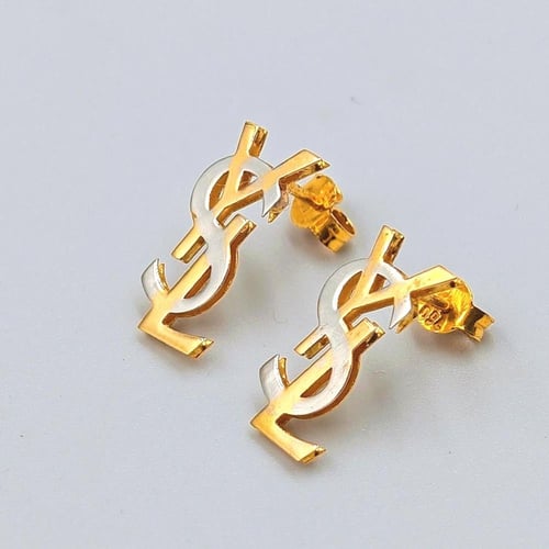 حلق ذهب عيار 18 - 18k Gold Earrings
