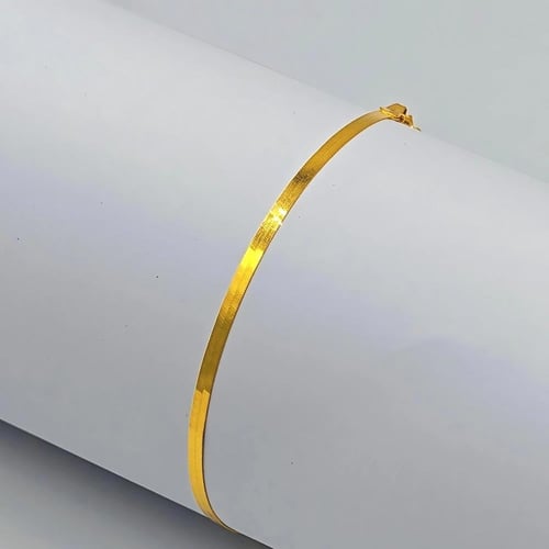 21K Gold Flat Bracelet