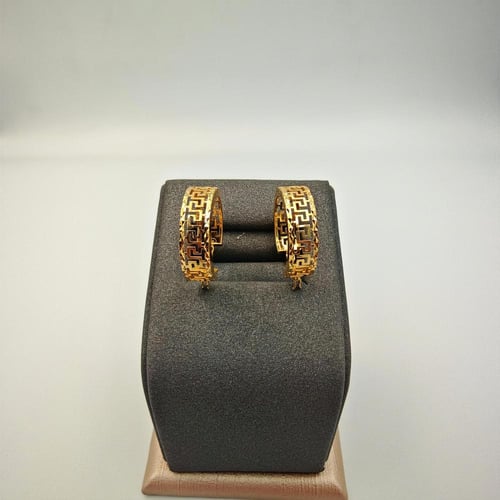 حلق ذهب عيار 18 - 18k Gold Earrings