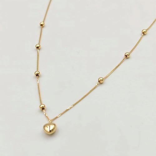 Necklace 18k Gold - عقد قلب عيار 18