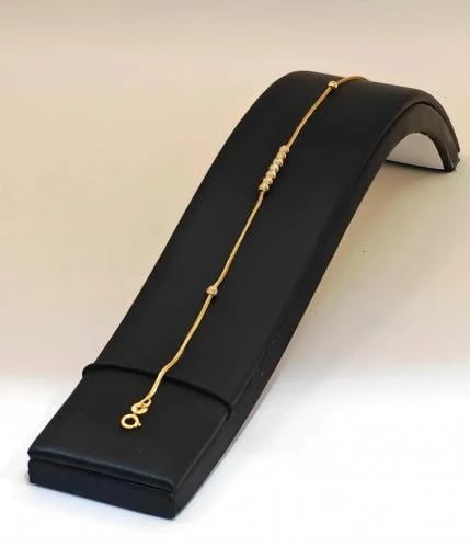 21K Gold Flexible Sleek Bracelet