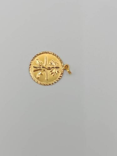 Logo Pendant 21K Gold -قلاددة شعار السعودية ذهب عي...