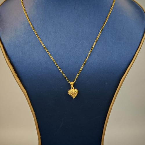 18k Necklace Heart Shape - عقد ذهب عيار 18